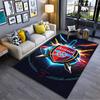 "Arsenal Logo Themed Carpet with Sword and Fire Design for Living Room" Suitable for Use As an Anti-slip for Living Room Bedroom Sofas