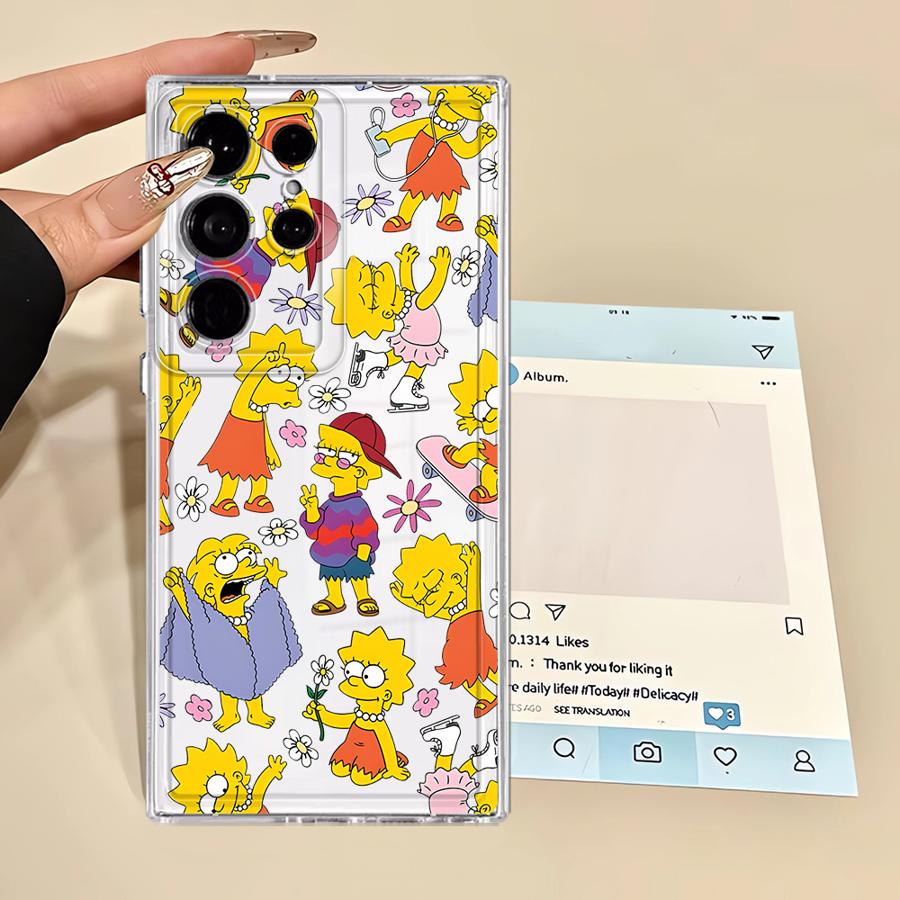 

The S-simpsons Case for Samsung Galaxy S24 Note 20 Ultra 10 S22 FE S23 Ultra S25 Edge S26 S20 Plus S21 Phone Cover Galaxy S26