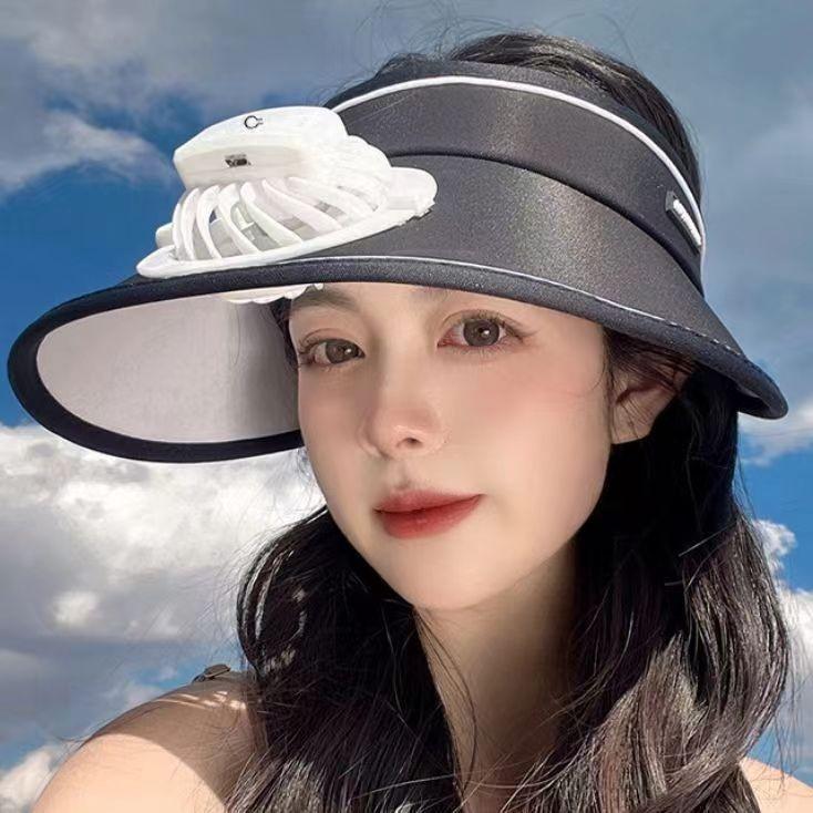 Usb Fan Charging Hat Sun Protection Cap Breathable Lightweight Portable Outdoor