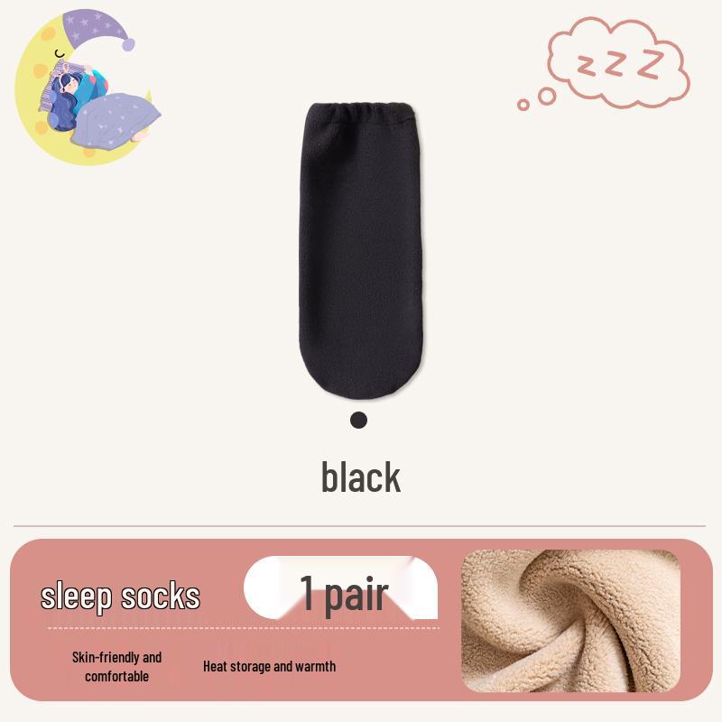 Chaussettes de nuit en velours pour femmes 2024: Chauffe-jambes chauds d'hiver pour le post-partum