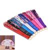 Dance Wedding Party Lace Silk Folding Hand Held Flower Pattern Fan