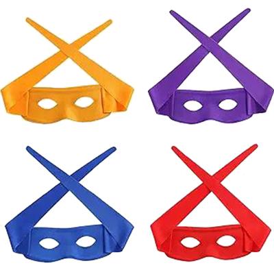 4pcs Masque Ninja Pour Halloween Cosplay Fête Accessoires de Déguisement