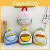 Trendy Korean Style Kids Backpack With Removable Sling Bag For Boys And Girls In Blue Pink Orange And White