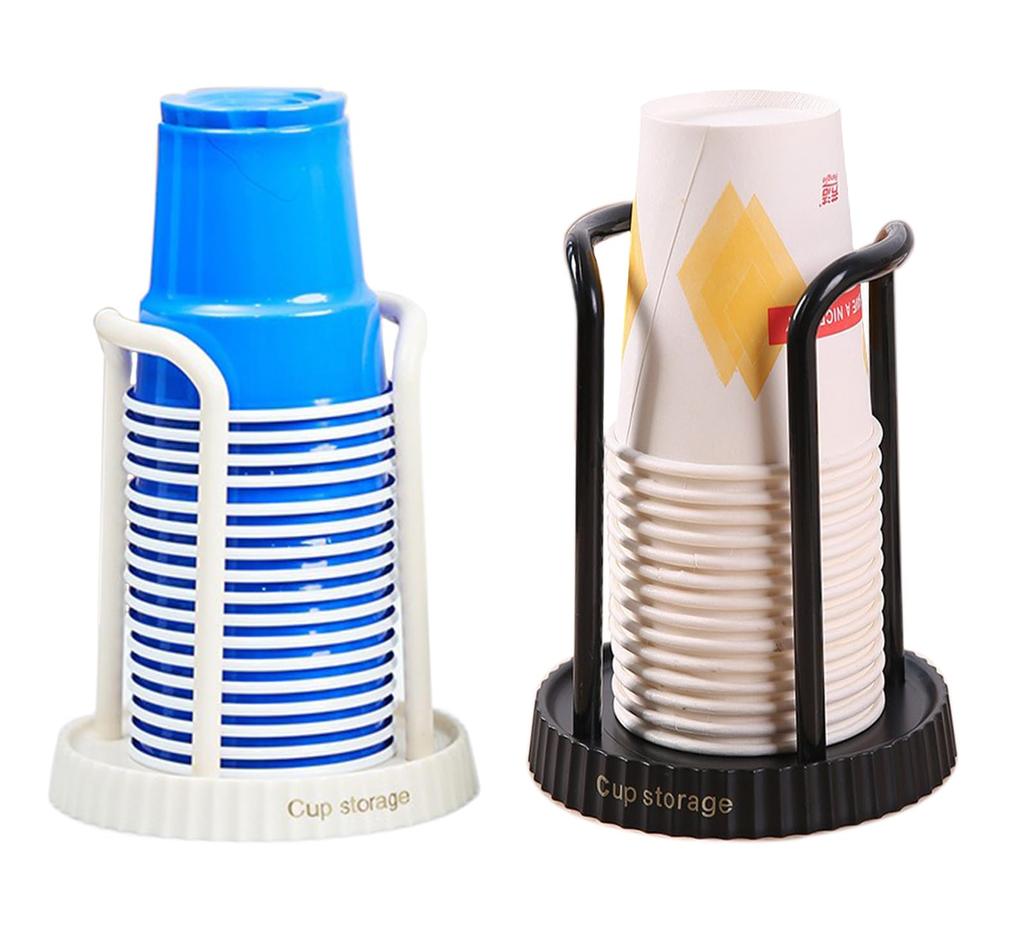 4 PACK Bathroom Cup Dispenser, Plastic Cup Holder, Disposable Cup Holder, Cup Dispenser for Restaurant, Coffee