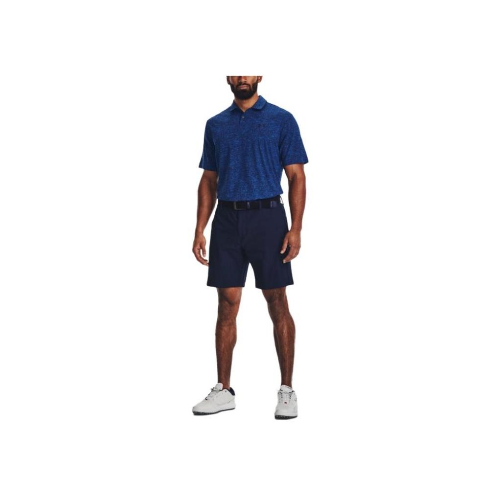 Under Armour Iso-Chill Series Solid Color Pullover Short Sleeve Polo Men Tops Phantom-Blue 1377364-471