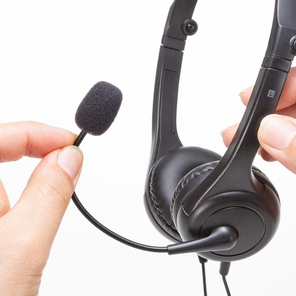 Sanwa Supply Compatible Headset 4-pole MM-HS407BK