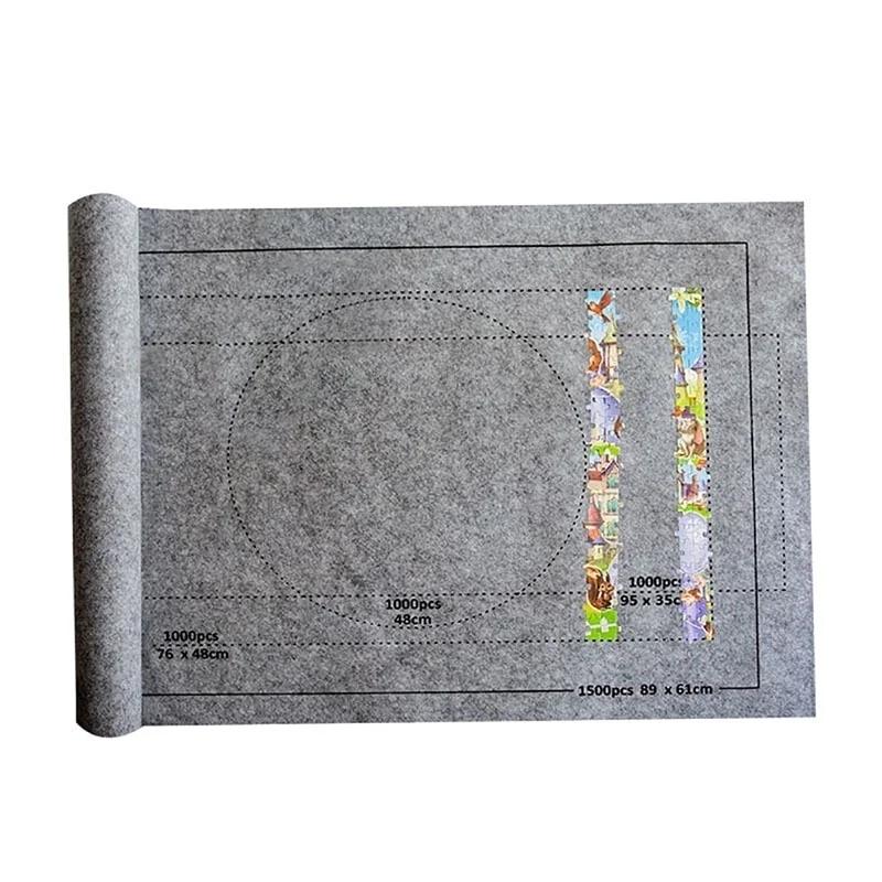 Protector Can Accommodate Up To 1500-3000 Pieces Jigsaw Mat Rolled Up Jigsaw Rug Jigsaw Storage Felt Mat Jigsaws Home Textile