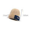 Winter Wool Knitted Hat Men's Fleece Thick Color Block Hat Outdoor Cycling Windproof Cap