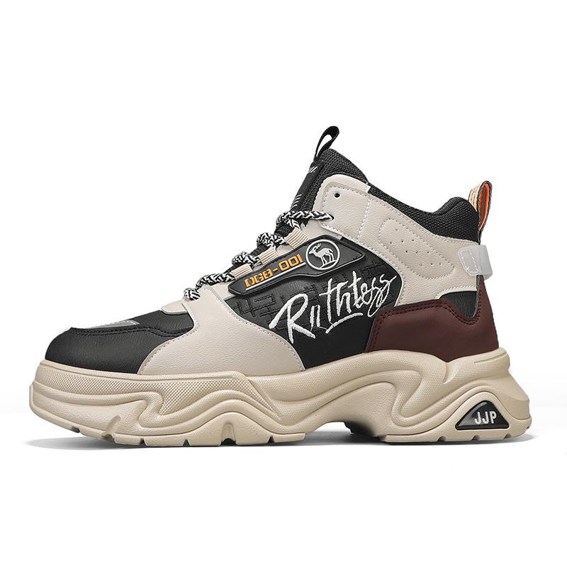 Men's shoes Martin boots men's autumn and winter new outdoor high-top casual tooling shoes autumn platform hiking shoes short boots