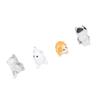 4pcs Miniature Cat Figurines Resin Cute Mini Kittens Statue for Desk Dollhouses Landscape Bonsai Decoration