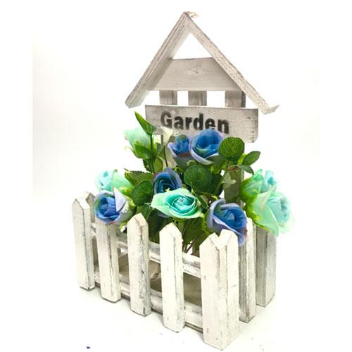 Dřevěný stojan na aranžování květin (31.5x20x11.5cm)