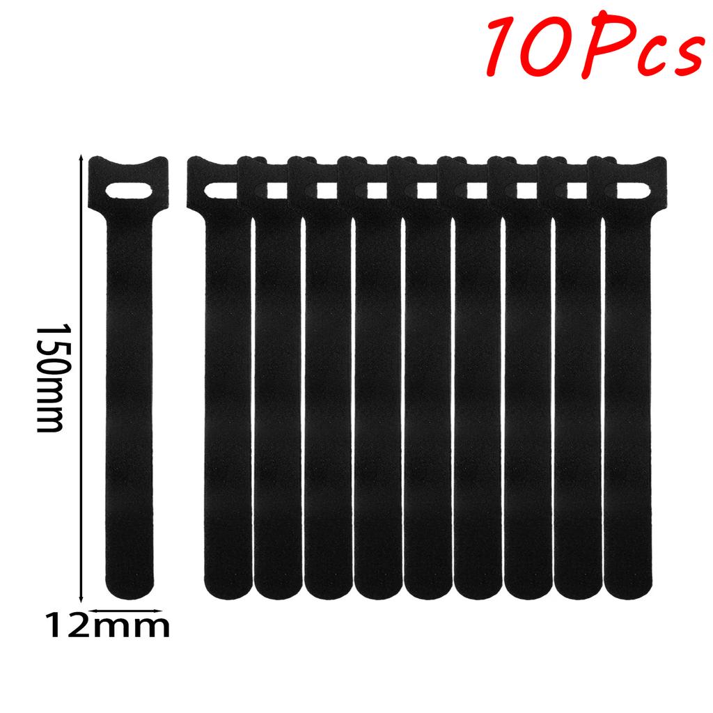 10-100PCS Reusable Hook and Loop Straps Fastening Cable Ties Cable Straps Nylon Securing Wire Cord Ties Organizer Fastener Tape