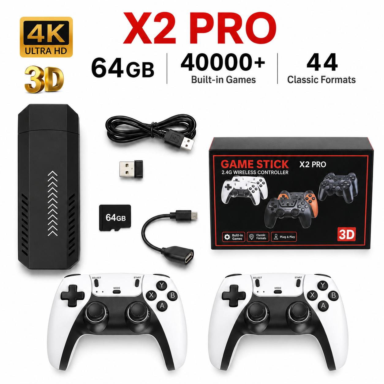 Jauns X2 Pro spēļu pults 44/45