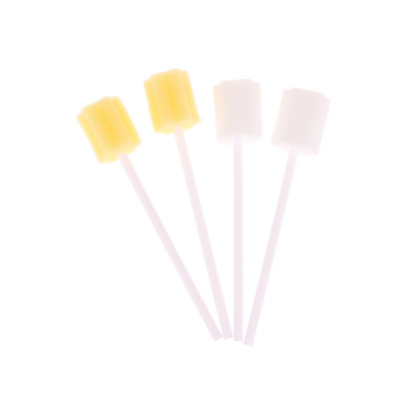 100Pcs Disposable Sponge Stick Multi-Function Oral Swabs Single Use Cleaning Accessories Professional Cavity Supply
