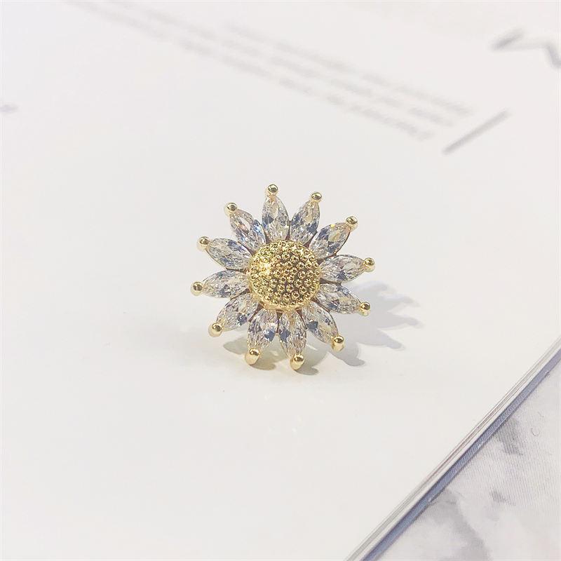 Retro modrá křišťálová spona brož - Roztomilý doplněk dekoltu inspirovaný Japonskem