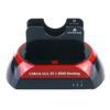 Customized Dual Bay USB 3.0/2.0 All-in-1 External HDD Docking Station SATA Drive Plastic Case for 2.5/3.5 Inch Hard Disks