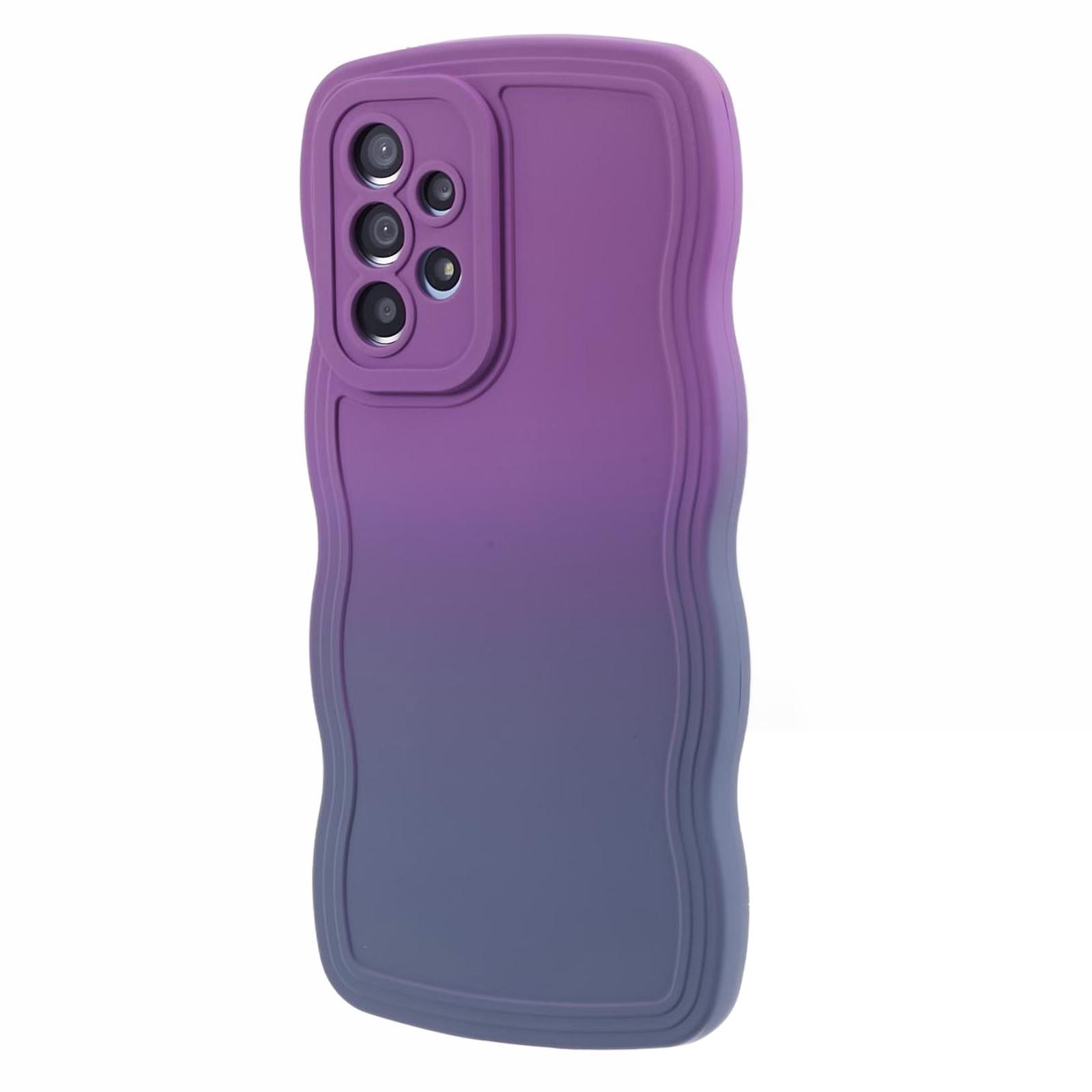 

JTW Series for Samsung Galaxy A33 5G Case Double-Sided Rubberized TPU Phone Cover Purple+Lavender Grey