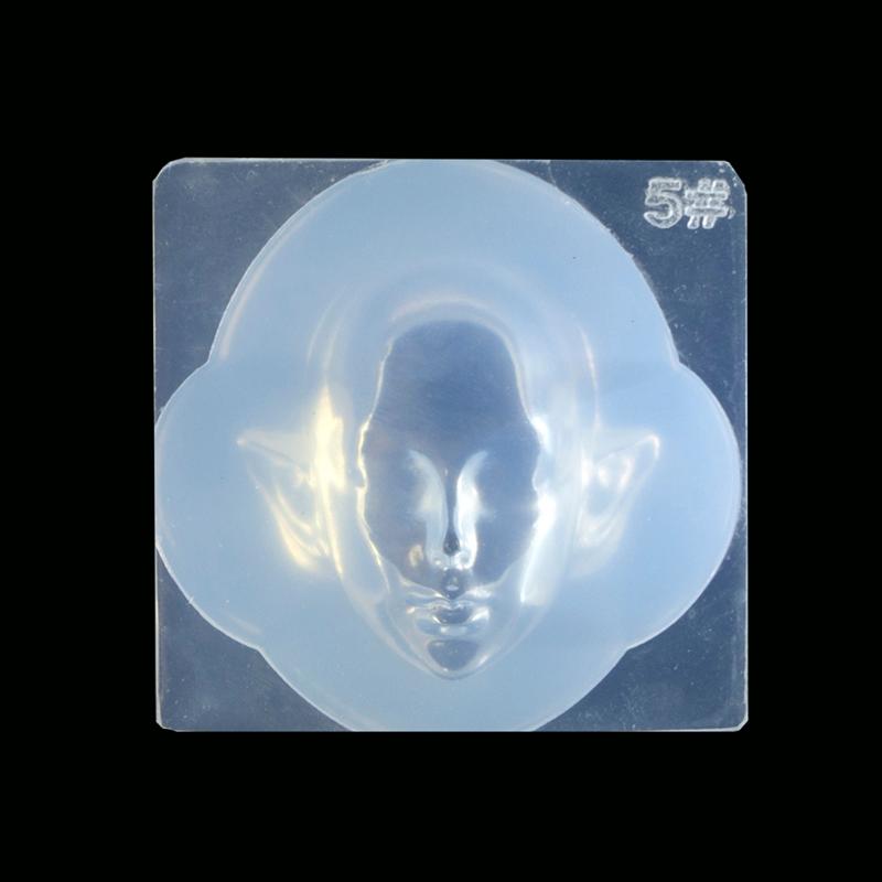 Menschliches Gesicht 3D Puppe Epoxidharz Form Aromatherapie Gips Silikonform DIY Bastelartikel Ornamente Dekoration Gießwerkzeuge