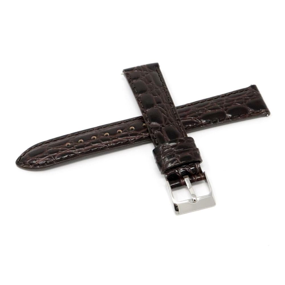

[Seiko] Band Wristwatch 20mm Belt Cowhide Men s Watch Cloth with Care Instructions (Dark Brown)