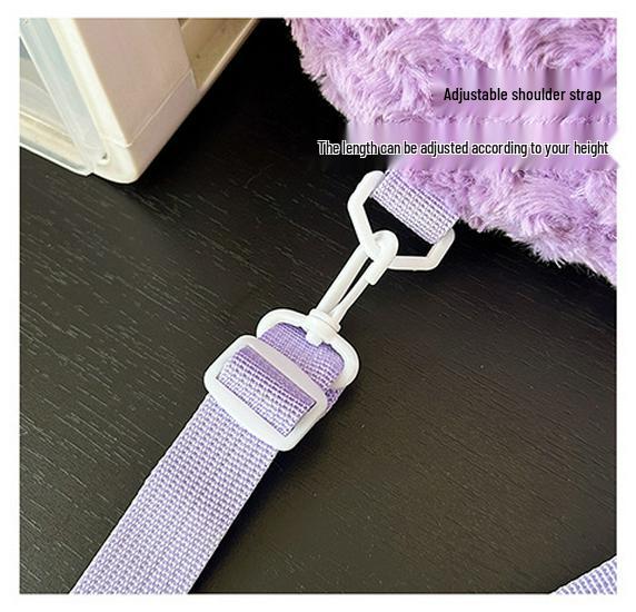 Velvet Rose Plush Crossbody Bag for Children - Cute Japanese Tote & Backpack for Little Girls