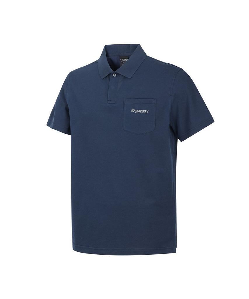 DISCOVERY EXPEDITION Men'S Freshvent Ted Pocket Polo Shirt (D/Navy)