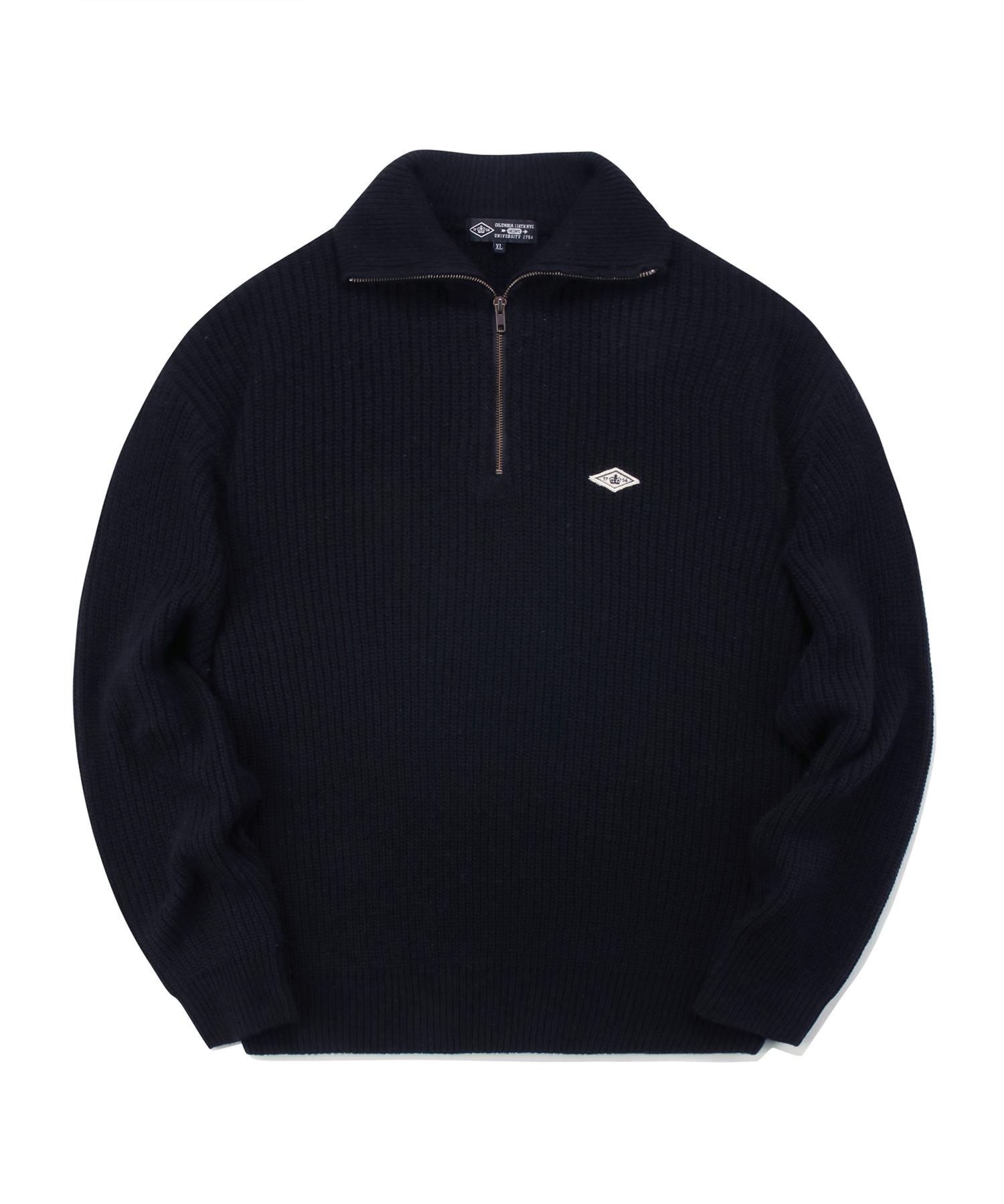 Columbia University 1754 Crown Overfit Half Zip-Up Sweater Crown Navy Ucn/L