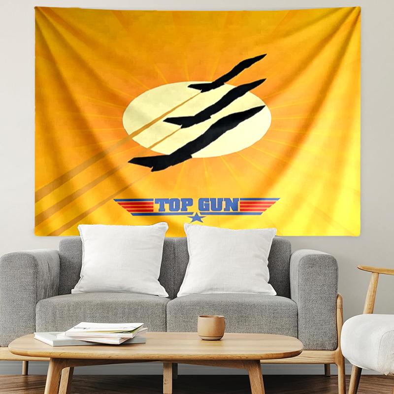 Top Gun Print Tapestry, Lightweight Wall Hanging, for Bedroom, Dorm, Living Room, Home Art Decor, Birthday Christmas Gift for Friends