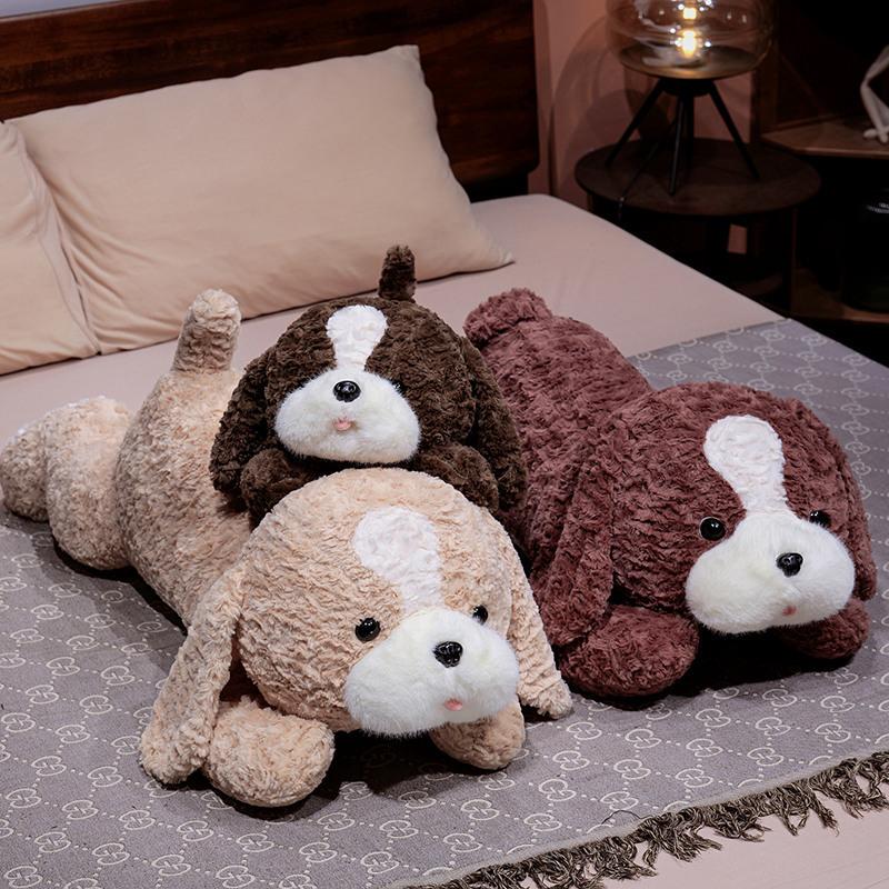 Soft Lying Dog Doll Plush Toy Puppy Dog Edge Herding Dog Doll Girl Soothing Rag Doll