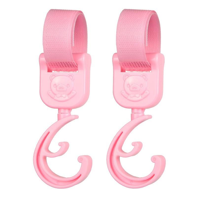 Baby Safety Stroller Umbrella Car Nylon Strap 2 Hook Combination Hooks For Infant Pushchair Double Ring Buckle Hooks Set Of 1 2 Or 4 Hooks