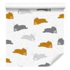 Sleeping bears stars moons wallpaper for living room and bedroom 50x1000