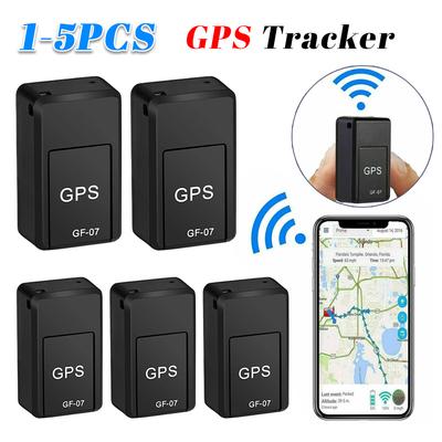 5-1PCS GF07 GPS Tracker Mini Magnetic CarTracker Real-time Car/Kids/Pet Tracker AntiTheft Anti Lost Locator SlM Message Position