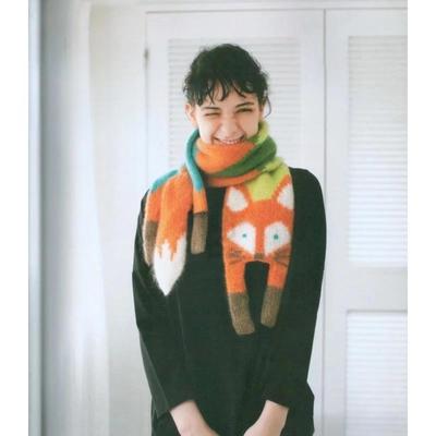 Autumn and Winter New Korean and Japanese New Products Handmade Woolen Warm Little Fox Scarf Cartoon Children's Warmth Accessories