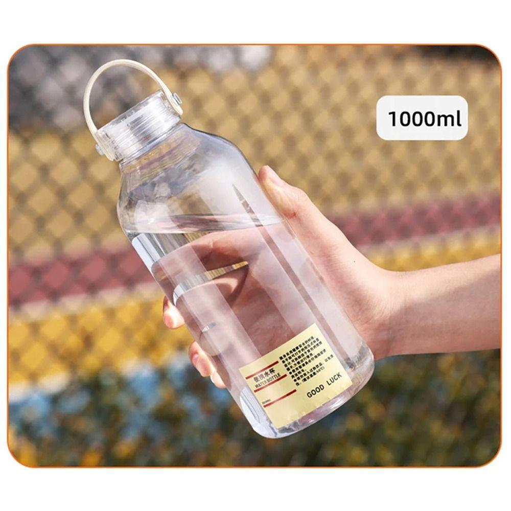 1Pcs 400ML/1L Sports Cup Students Simple Portable Cup Durable Plastic Water Cup