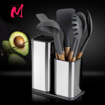 Support à couteaux de cuisine en acier inoxydable, bloc de support pour couteaux de cuisine, accessoires de cuisine haut de gamme