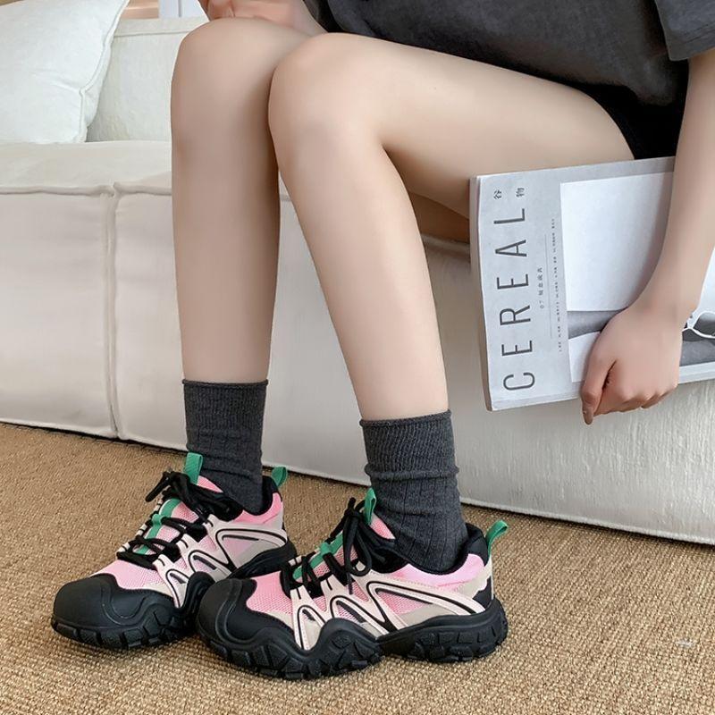 Ugly cute dad shoes women's summer 2025 new mesh breathable casual shoes hiking shoes lightweight running sneakers