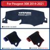 for Peugeot 308 II T9 308SW 2014~ Anti-Slip Mat Dashboard Cover Pad Sunshade Dashmat Protect Carpet 2015 2016 2017 2018