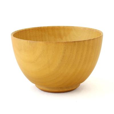 Kishu Lacquerware by Tsunoda Seibei Shoten, Grip Ball Large Wooden Soup Bowl, Nano Coating, Dishwasher Safe, Natural, WG-457466