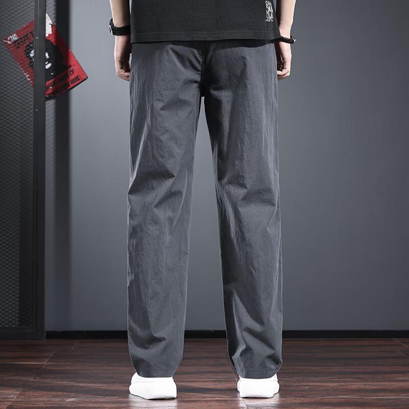 Jieluono Men's Casual Straight-Leg Trousers