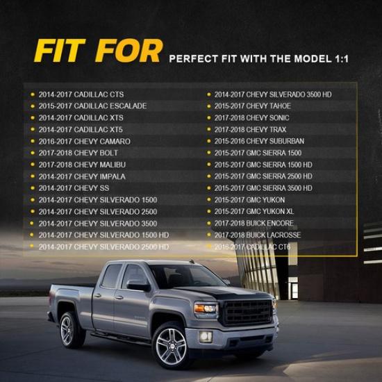 4pcs Black OEM Quality Parking Assist Sensor for Chevy Silverado Cadillac GMC