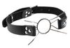 Fetish Fantasy Extreme - Black Mouth Gag with Ring and Steel Spacers