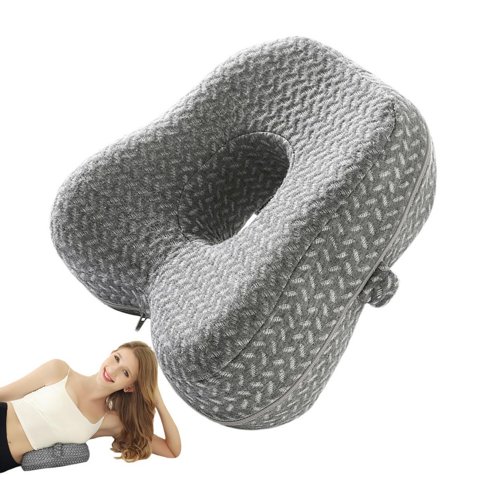 

Spine Alignment Pillow Side Sleeping Pillows Spine Alignment Pillow Between Leg Pillow Knee Support Pillows Soft Memory Foam светло-серый