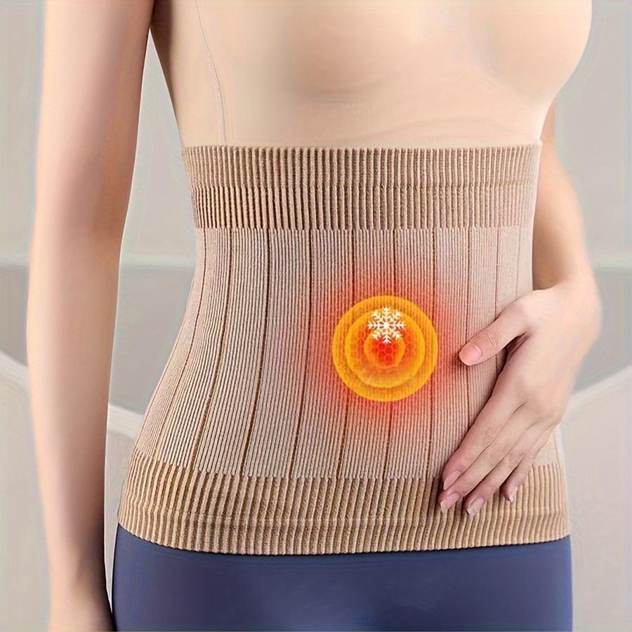 [Soft Fleece Waist Wrap] Adjustable Women's Warm Belt - Soft Fleece Lining, Four Seasons Waist Wrap | Lower Back & Abdominal Support for Office, Yoga