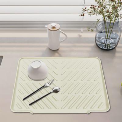 Tappetino Scolapiatti in Silicone Design Inclinato per Lavello da Cucina Resistente al Calore Tappetino Scolapiatti Vassoio Asciuga Stoviglie Circolazione dell'Aria Tappetino Scolapiatti