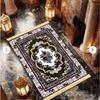 Prayer Carpet with Tassels Anti Slip and Foldable Carpet Places Such As Family Lobbies and Living Rooms for Home Decoration