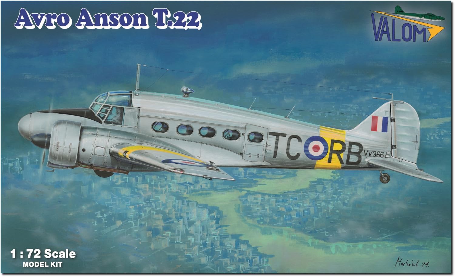 

Barom British Avro Anson Aviation Radio Operator Training Aircraft Plastic Model CV72169 1/72 T.22 (Airplane)