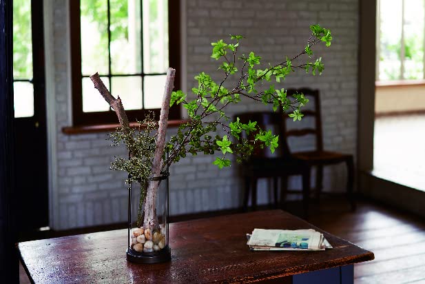 Tokyodo Artificial MAGIQ Heart Leaf Twig Garland, Green, L 154cm, FG002609-zzz