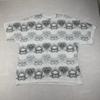 Y2K Tennessee River Skull Spade All Over Print T-Shirt White 2XL