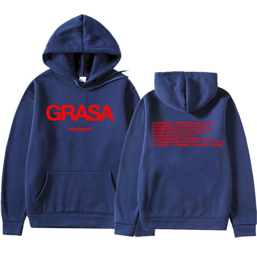 Nathy Peluso Grasa Tour Album Grafik Hoodies Mode Trainingsanzug Hip Hop Pullover Herren Gemütliche Ästhetische Sweatshirts Streetwear