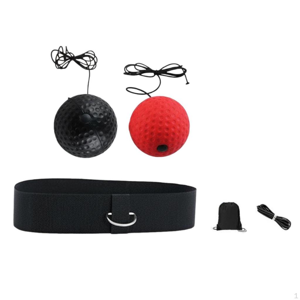 Boxing Reaction Ball Improves & Speed HeadMounted Return All Skill Levels Fitness