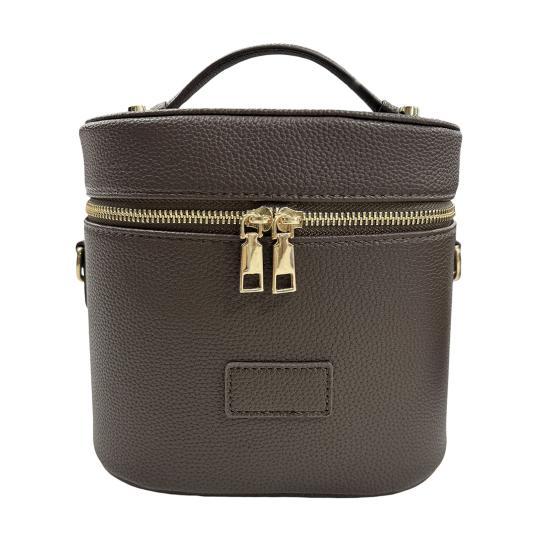 

Дорожня косметичка-органайзер для макіяжу для жінок зі знімними перегородками, водонепроникна косметичка, сумка для туалетного приладдя для туалетного столика, відпустки кавовий